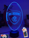 Melbourne Demons Australian Football Club 3D LED Night Light Lamp - KustomboxNight Lights & Ambient LightingKustomboxStandard Size