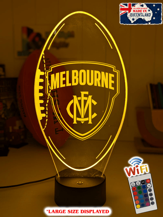 Melbourne Demons Australian Football Club 3D LED Night Light Lamp - KustomboxNight Lights & Ambient LightingKustomboxStandard Size