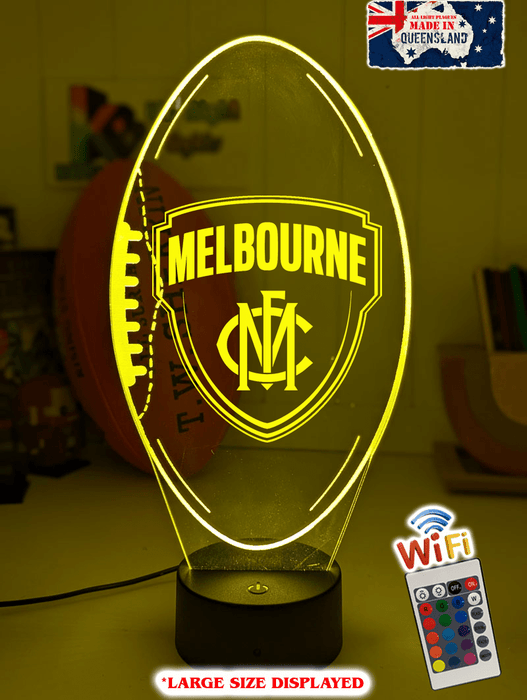 Melbourne Demons Australian Football Club 3D LED Night Light Lamp - KustomboxNight Lights & Ambient LightingKustomboxStandard Size