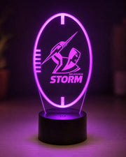 Melbourne Storm New Ball Shaped Personalised 3D LED Night Light - KustomboxNight Lights & Ambient LightingKustomboxStandard Size
