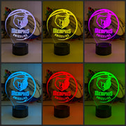MEMPHIS GRIZZLIES BASKETBALL LED Night Light Lamp - KustomboxNight Lights & Ambient LightingKustomboxStandard Size