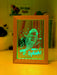 Mermaid Princess Personalised Name Timber Frame USB 3D LED Night Light Lamp - KustomboxNight Lights & Ambient LightingKustomboxTimber Frame Light - $34.99