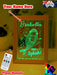 Mermaid Princess Personalised Name Timber Frame USB 3D LED Night Light Lamp - KustomboxNight Lights & Ambient LightingKustomboxTimber Frame Light - $34.99