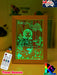 Mermaid Princess & Turtle Personalised Name Timber Picture Frame USB 3D LED Night Light Lamp - KustomboxNight Lights & Ambient LightingKustomboxTimber Frame Light