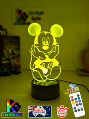 Mickey Mouse Stting Down 3D LED Night Light Childrens Lamp - KustomboxNight Lights & Ambient LightingKustomboxStandard Size