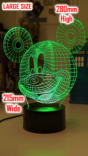 Mickey Mouse Wire Frame Head 3D LED Night Light Lamp - KustomboxNight Lights & Ambient LightingKustomboxStandard Size
