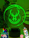 MILWAUKEE BUCKS BASKETBALL LED Night Light Lamp - KustomboxNight Lights & Ambient LightingKustomboxStandard Size