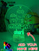 Minions Kevin Stuart & Phil Personalised Name 3D LED Night Light Lamp - KustomboxNight Lights & Ambient LightingKustomboxStandard Size