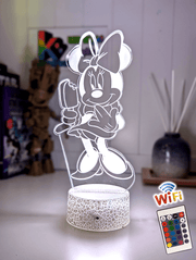 Minnie Mouse Ice Cream 3D LED Night Light Childrens Lamp - KustomboxNight Lights & Ambient LightingKustomboxStandard Size