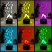 Minnie Mouse Ice Cream 3D LED Night Light Childrens Lamp - KustomboxNight Lights & Ambient LightingKustomboxStandard Size