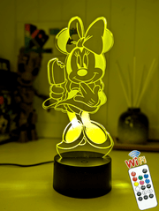 Minnie Mouse Ice Cream 3D LED Night Light Childrens Lamp - KustomboxNight Lights & Ambient LightingKustomboxStandard Size