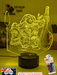 Moana & Maui Demigod Personalised Name 3D LED Night Light Childrens Bedroom Lamp - KustomboxNight Lights & Ambient LightingKustomboxStandard Size