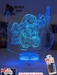 Moana & Maui Demigod Personalised Name 3D LED Night Light Childrens Bedroom Lamp - KustomboxNight Lights & Ambient LightingKustomboxStandard Size