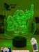 Moana & Maui Demigod Personalised Name 3D LED Night Light Childrens Bedroom Lamp - KustomboxNight Lights & Ambient LightingKustomboxStandard Size