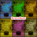 Moana & Maui Demigod Personalised Name 3D LED Night Light Childrens Bedroom Lamp - KustomboxNight Lights & Ambient LightingKustomboxStandard Size