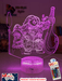 Moana & Maui Demigod Personalised Name 3D LED Night Light Childrens Bedroom Lamp - KustomboxNight Lights & Ambient LightingKustomboxStandard Size