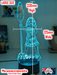 Moana of Motuni Personalised Name 3D LED Night Light Childrens Bedroom Lamp - KustomboxNight Lights & Ambient LightingKustomboxStandard Size