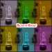 Moana of Motuni Personalised Name 3D LED Night Light Childrens Bedroom Lamp - KustomboxNight Lights & Ambient LightingKustomboxStandard Size