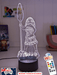 Moana of Motuni Personalised Name 3D LED Night Light Childrens Bedroom Lamp - KustomboxNight Lights & Ambient LightingKustomboxStandard Size