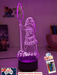 Moana of Motuni Personalised Name 3D LED Night Light Childrens Bedroom Lamp - KustomboxNight Lights & Ambient LightingKustomboxStandard Size