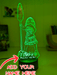 Moana of Motuni Personalised Name 3D LED Night Light Childrens Bedroom Lamp - KustomboxNight Lights & Ambient LightingKustomboxStandard Size