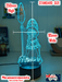 Moana of Motuni Personalised Name 3D LED Night Light Childrens Bedroom Lamp - KustomboxNight Lights & Ambient LightingKustomboxStandard Size
