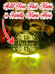 Monogram Inital M N O P Personalised Name Christmas Bauble Decoration - KustomboxNight Lights & Ambient LightingKustomboxBauble - Standard Size