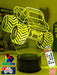 Monster Jam Truck Ute 3D LED Night Light Lamp - KustomboxNight Lights & Ambient LightingKustomboxStandard Size No Name