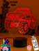 Monster Truck Big Dirt Personalised Name 3D LED Night Light Lamp - KustomboxNight Lights & Ambient LightingKustomboxStandard Size - No Name