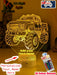 Monster Truck Big Dirt Personalised Name 3D LED Night Light Lamp - KustomboxNight Lights & Ambient LightingKustomboxStandard Size - No Name