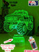 Monster Truck Big Dirt Personalised Name 3D LED Night Light Lamp - KustomboxNight Lights & Ambient LightingKustomboxStandard Size - No Name