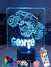 Monster Truck Personalised Name 3D LED Night Light Lamp - KustomboxNight Lights & Ambient LightingKustomboxStandard Size Name Option