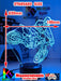 Motorbike Moto Cross Dirt Bike Rider 3D LED Night Light Lamp - KustomboxNight Lights & Ambient LightingKustomboxStandard SizeWhite Crack Base