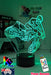 Motorbike Moto Cross Dirt Bike Rider 3D LED Night Light Lamp - KustomboxNight Lights & Ambient LightingKustomboxStandard SizeWhite Crack Base