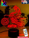 Motorcross Dirt Bike Motor Personalised 3D LED Night Light - KustomboxNight Lights & Ambient LightingKustomboxStandard Size No NameWhite Crack Base
