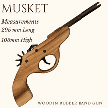 Musket Hand Pistol Wooden Rubber Band Gun - KustomboxToys & GamesKustombox1 x Musket Gun