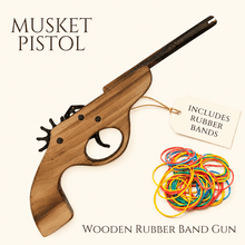 Musket Hand Pistol Wooden Rubber Band Gun - KustomboxToys & GamesKustombox1 x Musket Gun
