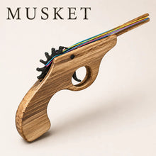 Musket Hand Pistol Wooden Rubber Band Gun - KustomboxToys & GamesKustombox1 x Musket Gun