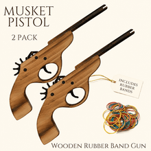 Musket Hand Pistol Wooden Rubber Band Gun - KustomboxToys & GamesKustombox1 x Musket Gun