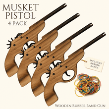 Musket Hand Pistol Wooden Rubber Band Gun - KustomboxToys & GamesKustombox1 x Musket Gun