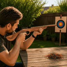 Musket Rifle Gun Wooden Rubber Band Toy Classic Timber Toy - KustomboxToys & GamesKustombox1 x Musket Rifle Gun