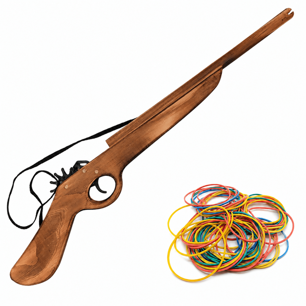 Musket Rifle Gun Wooden Rubber Band Toy Classic Timber Toy - KustomboxToys & GamesKustombox1 x Musket Rifle Gun