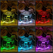 My First Christmas as a Aunty Personalised Bauble Light Decoration - KustomboxNight Lights & Ambient LightingKustomboxBauble - Standard Size