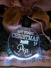 My First Christmas as a Pop Personalised Bauble Light Decoration - KustomboxNight Lights & Ambient LightingKustomboxBauble - Standard Size