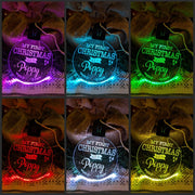 My First Christmas as a Poppy Personalised Bauble Light Decoration - KustomboxNight Lights & Ambient LightingKustomboxBauble - Standard Size