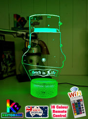 NED KELLY HELMET SUCH IS LIFE 3D LED Night Light Lamp - KustomboxNight Lights & Ambient LightingKustomboxStandard Size