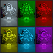 Ned Kelly Such is Life Wanted Dead or Alive 3D LED Night Light Mancave Bar Room - KustomboxNight Lights & Ambient LightingKustomboxStandard Size no Name