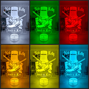 Ned Kelly Wanted Dead or Alive Such is Life 3D LED Night Light Lamp - KustomboxNight Lights & Ambient LightingKustomboxStandard Size no Name