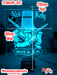 Ned Kelly Wanted Dead or Alive Such is Life 3D LED Night Light Lamp - KustomboxNight Lights & Ambient LightingKustomboxStandard Size no Name