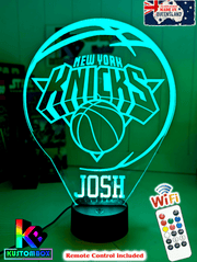 New York Knicks Basketball Team 3d LED Night Light Lamp - KustomboxNight Lights & Ambient LightingKustomboxStandard Size - No Name